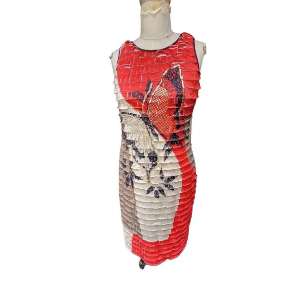 Frank Lyman Design Layered Butterfly Dress - Size 10 - Picture 1 of 10